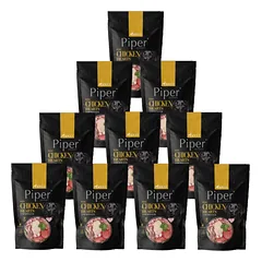 DOLINA NOTECI Piper šunims su vištienos širdelėmis ir špinatais 10x500g