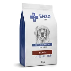 ENZO VET HEPATIC Dietinis visavertis sausas šunų maistas, skirtas šunims, sergantiems kepenų ligomis, 3 kg