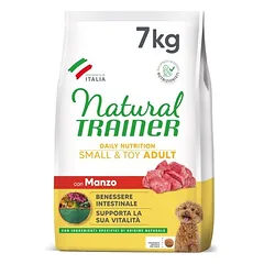 Natural Trainer Adult Small & Toy mit Rind
