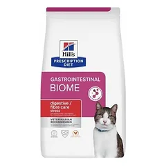 Hill's Prescription Diet Cat Gastrointestinal Biome + Digestive / Fibre Care Stress, veterinarinis maistas katėms 1,5 kg