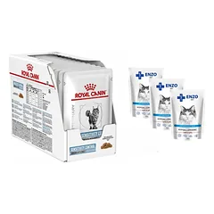ROYAL CANIN Sensitivity Control Chicken 12x85g paketėlis + ENZO VET Hipoalerginiai produktai katėms su ėriena želė 3x100g