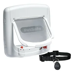 PetSafe Staywell Magnetic Deluxe Cat Flap - kačių durys su magnetine spyna, Brązowy — 2 nuotrauka