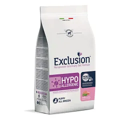 Exclusion Hypoallergenic maistas šuniukams su kiauliena ir žirniais, 2 kg