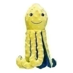 Žaislas šuniui – Pliušinis geltonas aštuonkojis, BEEZTEES, 25 cm — 2 nuotrauka