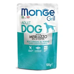 Monge Grill konservuotas pašaras šunims su menke 100g
