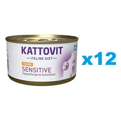 KATTOVIT Feline Diet Sensitive Chicken Vištiena 12 x 85 g