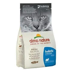 Almo Nature Holistic Functional Cat Sterilised su lašiša, sausas maistas katėms 400 g parduotuvėje zooplus.de