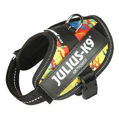 Julius - K9 IDC Powerharness Crazy - aukštos kokybės petnešos, šuns petnešos, pašėlęs raštas, 2 — 4 nuotrauka