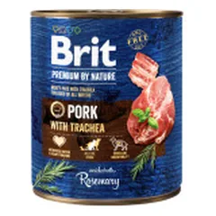 Brit Premium by Nature mėsos paštetas su kiauliena ir trachėjomis šunims