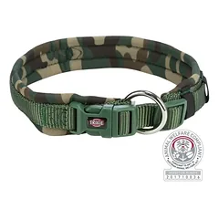 TRIXIE Premium platus antkaklis su neoprenu L 49-55cm/25mm, kamufliažas/miško