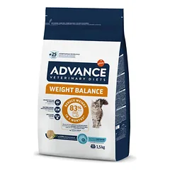 Advance Veterinary Diets Weight Balance Cat sausas maistas katėms