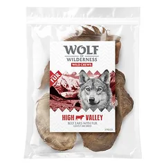 Wolf of Wilderness – galvijų ausys su kailiu, skanėstai šunims — 2 nuotrauka
