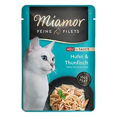 Miamor Feine Filets padaže, drėgnas maistas katėms 6 x 100 g — 2 nuotrauka