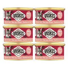 VOSKES Jelly Tuna with Salmon 6x85 g 100% Tunas su lašiša želatinoje, papildomas kačių maistas