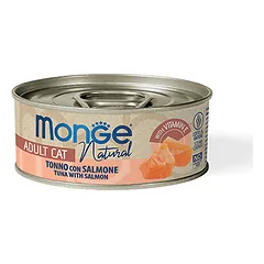 Monge Natural - Wet Cat Cans Yellowfin tuna with salmon 80 g