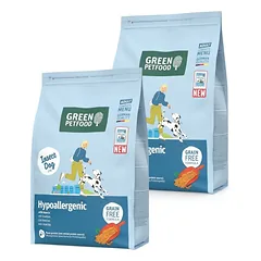 GREEN PETFOOD InsectDog Hypoallergenic 2x3kg Šunims skirtas be grūdų maistas su vabzdžių baltymais