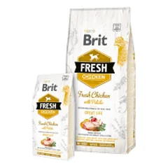 Brit Fresh Chicken With Potato Adult sausas maistas šunims - Pet24