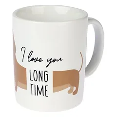 TIAKI keramikinis puodelis „I Love You Long Time“, Ø 9 x H 10 cm — 3 nuotrauka