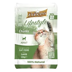 PRINCESS Lifestyle šlapias ėdalas kačiukams su ėriena 12x100g