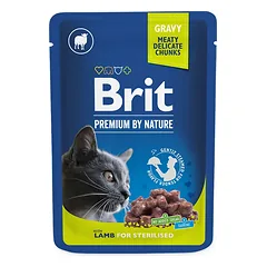 Brit Premium konservai katėms maiš. Lamb for Sterilised 100 g nuotrauka