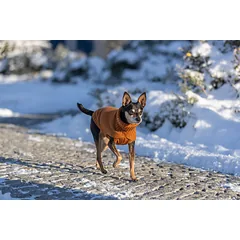 TRIXIE CityStyle Berlin megztinis, S: 33 cm, rūdžių — 3 nuotrauka