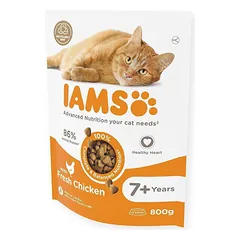 IAMS Cat Senior Chicken sausas maistas katėms virš 7 metų su vištiena, 800 g
