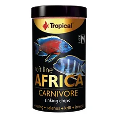 Tropical Soft Line Africa Carnivore minkštas maistas visaėdėms ir mėsėdėms Afrikos žuvims 100 ml
