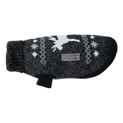 Wolters Strickpullover Elch mit Glitzer schwarz/silber