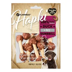 Flamingo Hapki hanteliai su antiena ir ryžiais, skanėstai šunims 150 g