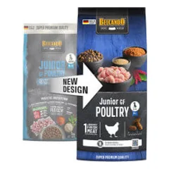 Belcando Junior Grain-Free Poultry sausas begrūdis pašaras su naminių paukščių mėsa jauniems šunims - Pet24