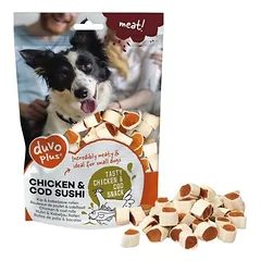 Duvo+ Meat! Huhn & Kabeljau Sushi 180 g
