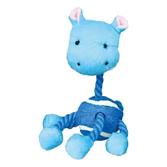 Trixie Animal With Rope And Tennis Ball žaislas šunims su virve ir teniso kamuoliuku, 16 cm — 2 nuotrauka