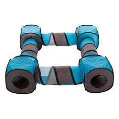 zooplus Exclusive tunelis katėms Connect 2in1, 1 rinkinys (1 tunelis + 1 kubas) — 4 nuotrauka