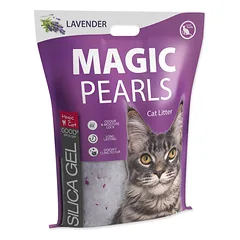 Magic Cat Magic Pearls Lavender silikoninės smiltys katės tualetui, 16 l — 2 nuotrauka