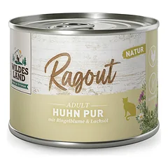 WILDES LAND Ragout konservai katėms su vištiena, medetkomis ir lašišų aliejumi 180 g
