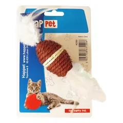 Happet Sisal kamuoliukas su plunksnomis katėms, 6 cm — 2 nuotrauka