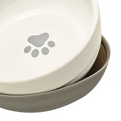 Nobby dubenėlis šuniui SHAPE keramikinis baltas+pilkas 550 ml — 4 nuotrauka