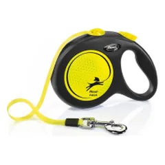 Flexi Neon Yellow automatinis pavadėlis šunims - Zoobazė