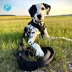 Petlando Mesh 3 m pavadėlis, juodas, Dideliems 26–45 kg — 3 nuotrauka