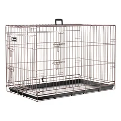 Flamingo Ebo Taupe - metalinis šuns narvas, L: