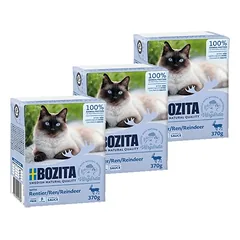 BOZITA Cat Šiaurinis elnias Padaže 3x370g