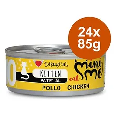 Disugual Mini-Me Kitten drėgnas maistas kačiukams, ekonominė pakuotė 24 x 85 g