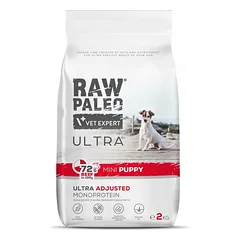 RAW PALEO Ultra Beef Mini Puppy 2kg mažų veislių jautienos šuniukams
