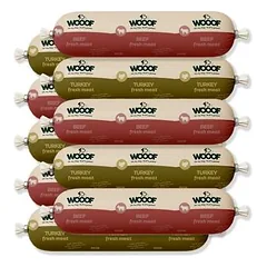 WOOOF Frischfleischwurst-Paket Truthahn & Rind getreidefrei