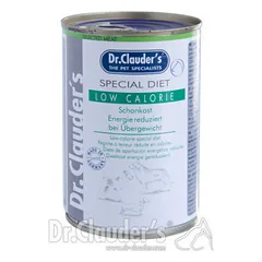 DR. CLAUDER’S Special Diet Low Calorie specializuotas drėgnas maistas viršsvorio turintiems šunims 400g