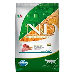 FARMINA N&D Ancestral Adult Cat Neutered 10 kg kalakutiena, spelta kviečiai, avižos ir granatų vaisiai