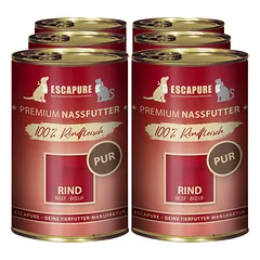 Escapure Pure Beef - wet food for dogs and cats, 100% beef