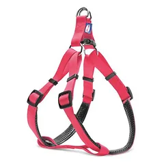 Record paminkštintos nailono petnešos S dydis, 2 cm x 41-66 cm, rožinės