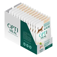 OPTIMEAL RABBIT in white sauce konservai katėms su triušiena baltame padaže, 85g*12vnt. — 1 nuotrauka