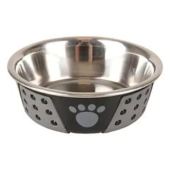Flamingo Hermosa Bowl - nerūdijančio plieno dubuo šunims ir katėms su neslystančiu pagrindu